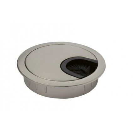 Káblová priechodka, priemer 60mm, kov, brúsená oceľ