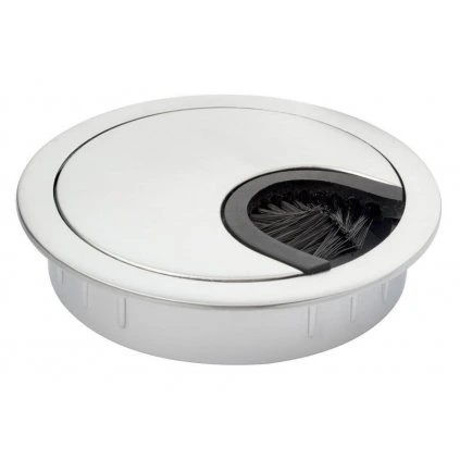 Káblová priechodka, priemer 60mm, kov, matný chróm