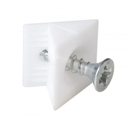 Držiak zadnej steny, biely, 10 ks