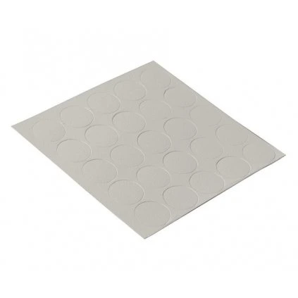 Samolepiace krytky, priemer 14mm, sivá, 25 ks