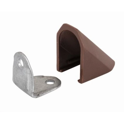 Spojovací uholník s krytkou, hnedý