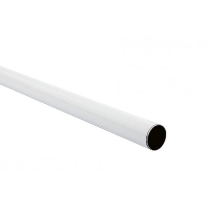 Šatní tyč, délka 1200mm, průměr 25mm, bílá