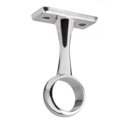 Držiak šatníkovej tyče, priemer 20mm, priebežný, chróm