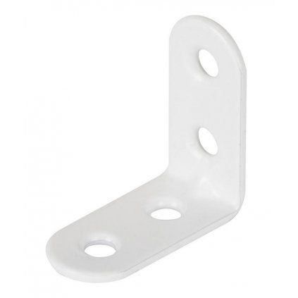 Spojovací uholník 30x30x15mm, biely
