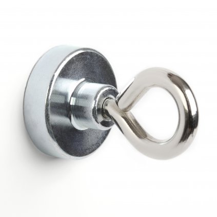 Neodymový magnet s okem průměr 25 mm, max. nosnost 21 kg