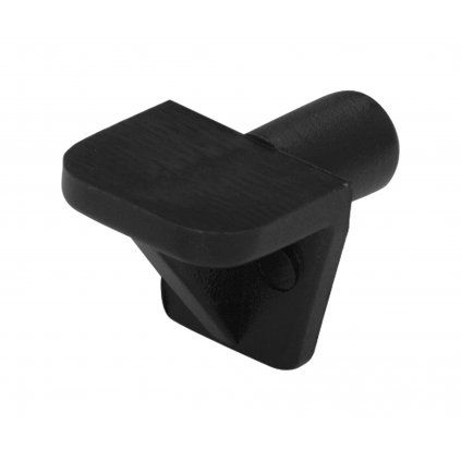 Podperka políc priemer 5mm, plast, čierna, 20 ks