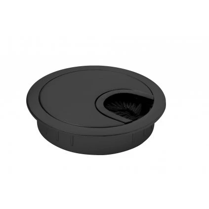 Káblová priechodka priemer 60mm, kov, matná čierna