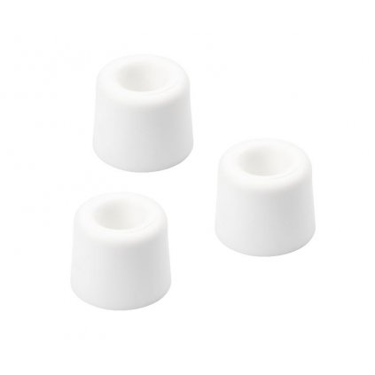 Dveřní zarážka, průměr 29,5x25mm, bílá, 3 ks