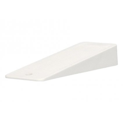 Dveřní klín 98x13x40mm, plast, bílý