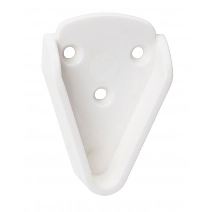 Držák šatní tyče průměr 20/25mm, plast, bílý