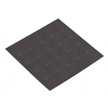 Samolepiace krytky, priemer 14mm, antracit, 25 ks