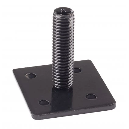 Stavacia platnička 40x40mm, M10, čierna
