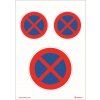 Zákaz zastavenia, 210x148mm, samolepka, 3 ks