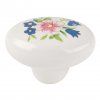 Nábytkový knopek Kytice, průměr 30x22mm, porcelán