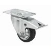 Transportné koliesko, otočné s brzdou, priemer 80 mm