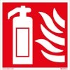 Hasiaci prístroj, 150x150mm, samolepka
