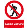 Zákaz vstupu 210x297mm, formát A4, plastová tabulka