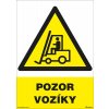 Pozor - vozíky 210x297mm, formát A4, samolepka