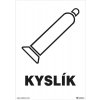 Kyslík 148x210mm, formát A5, samolepka