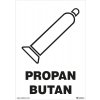 Propan butan 148x210mm, formát A5, samolepka