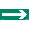 Směrová šipka k uzávěru, 210x80mm, samolepka
