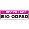 Recyklace - Bio odpad, 290x100mm, samolepka