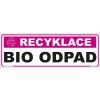 Recyklácia - Bio odpad, 290x100mm, samolepka