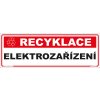 Recyklace - Elektrozařízení,  290x100mm, samolepka