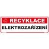 Recyklácia - Elektrozariadenia, 290x100mm, samolepka