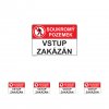 Soukromý pozemek, vstup zakázán 210x148mm, formát A5, plastová tabulka