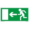 Únikový východ vlevo FTL, 200x100mm, plastová tabulka
