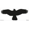 Silueta dravca 200x80mm, samolepka