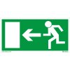 Únikový východ vlevo, 200x100mm, samolepka