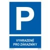 Vyhradené pre zákazníkov 210x297mm, formát A4, plastová tabuľka