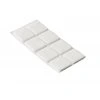 Filcové podložky 20x20mm, samolepiace, biele, 8 ks