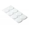 Filcové podložky, průměr 30mm, samolepicí, bílé, 32 ks