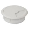 Kabelová průchodka, průměr 60mm, plast, bílá