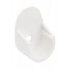 Držiak šatníkovej tyče, priemer 18mm, plast, biely