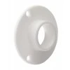 Držiak šatníkovej tyče s prírubou, priemer 20mm, plast, biely