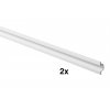 Vrchní/spodní vodicí profil WS 12 plast, 2000mm, bílý, 2ks