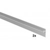 Vrchní/spodní vodicí profil WS 65, 2000mm, Aluminium, 2 ks
