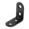Spojovací úhelník, 30x30x15mm, černý