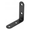 Spojovací uholník, 50x50x15mm, čierny