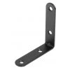 Spojovací uholník, 60x60x15mm, čierny