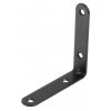 Spojovací uholník, 70x70x15mm, čierny