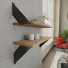 Konzole FLO, 200x200mm, nosnost 15 kg, matná černá