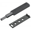 Systém otvírání bezúchytkových dvířek Push to open, 79x20mm, černý