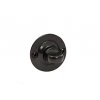 Kľučka GRAZ, rozeta so zámkom WC, čierna