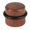 Dveřní zarážka, průměr 37x30mm, dřevo, samolepicí, mahagon