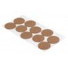 Filcové podložky, priemer 45mm, samolepiace, hnedé, 10 ks